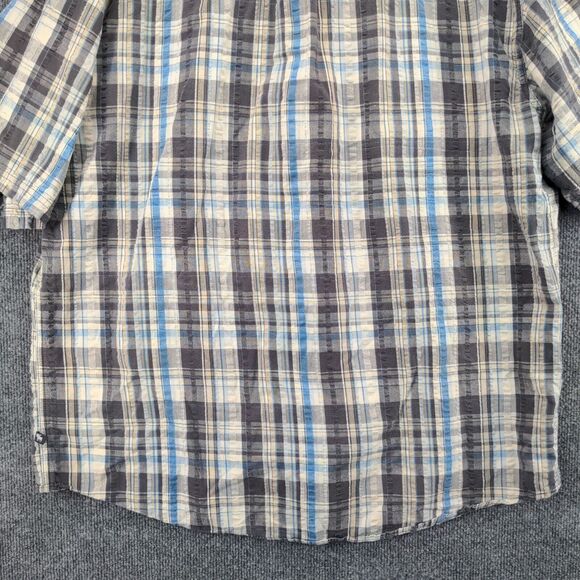 Moose Creek Button Up Shirt Mens Size 2XL Short Sleeve Multicolor Plaid Cotton - Picture 7 of 11